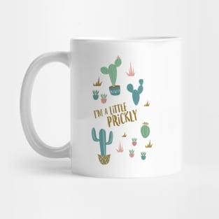 Prickly Cactus in Blush Pink Mug